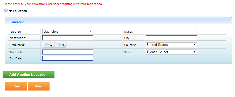 Applicant Portal Test – Avionte Classic