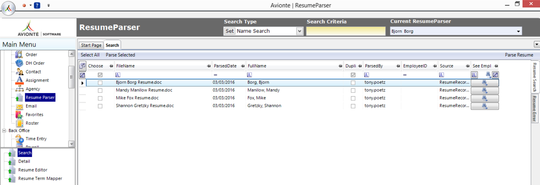 how to select parse resume on mac how to select parse resume on mac