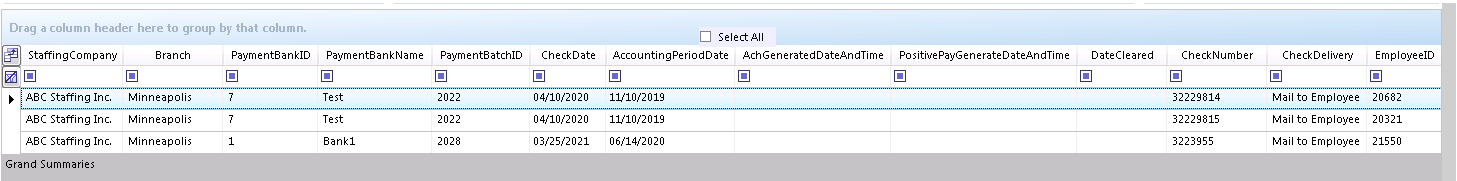 Report fields overview